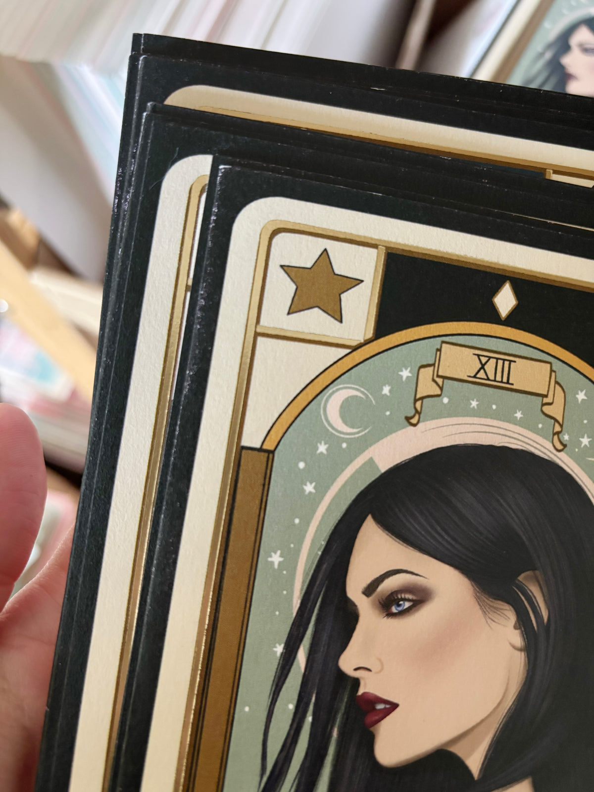 Seconds sale imperfect mini art print - The Star Tarot card