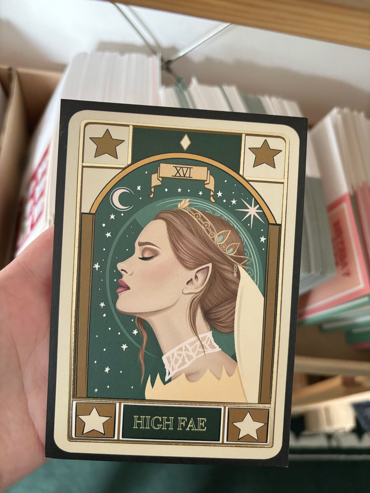Seconds sale imperfect mini art print - The High Fae Tarot card