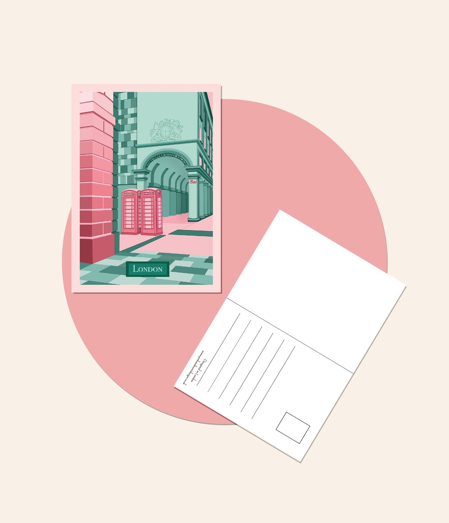 Covent Garden Phone boxes Postcard