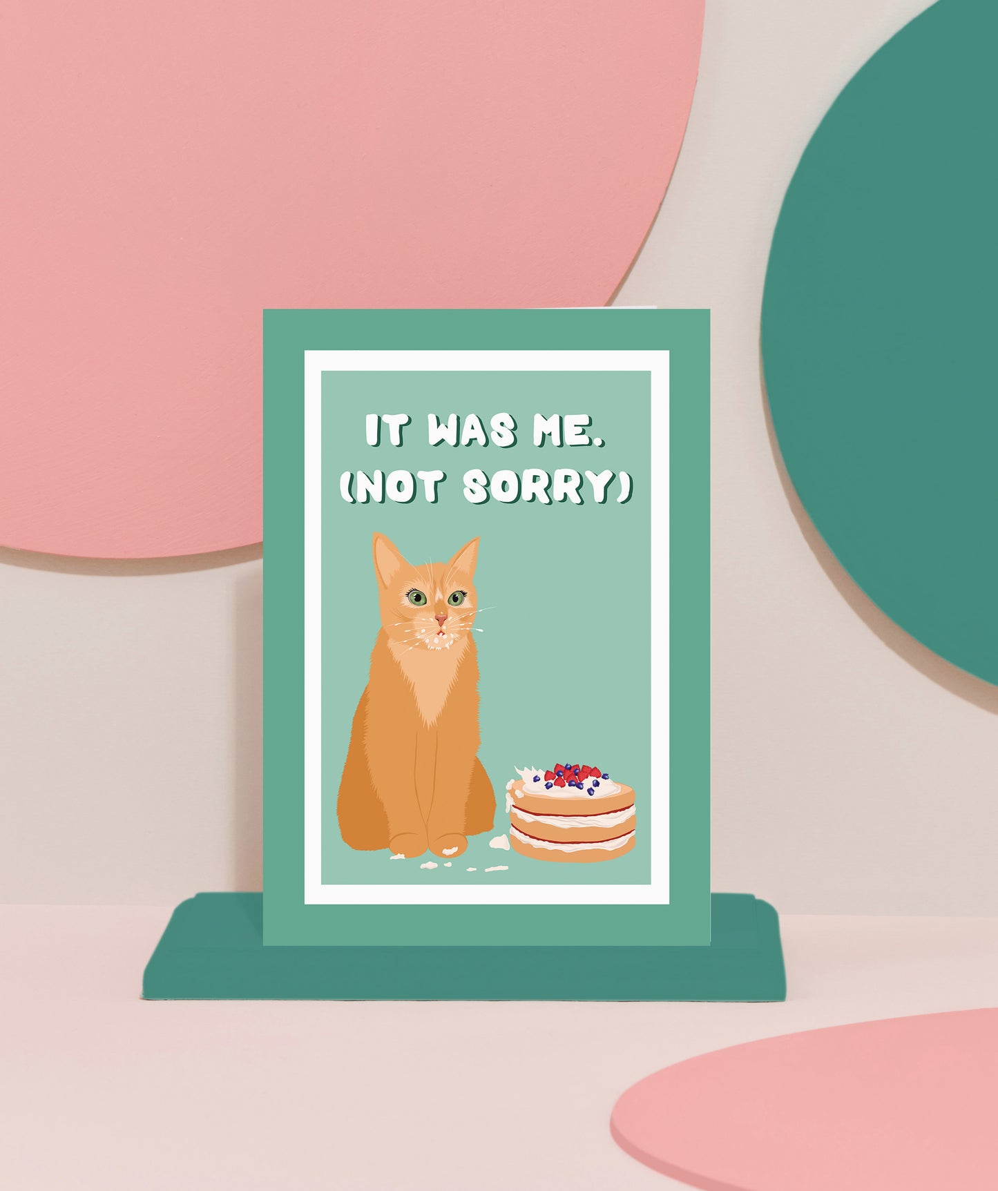 'It was me' cat card
