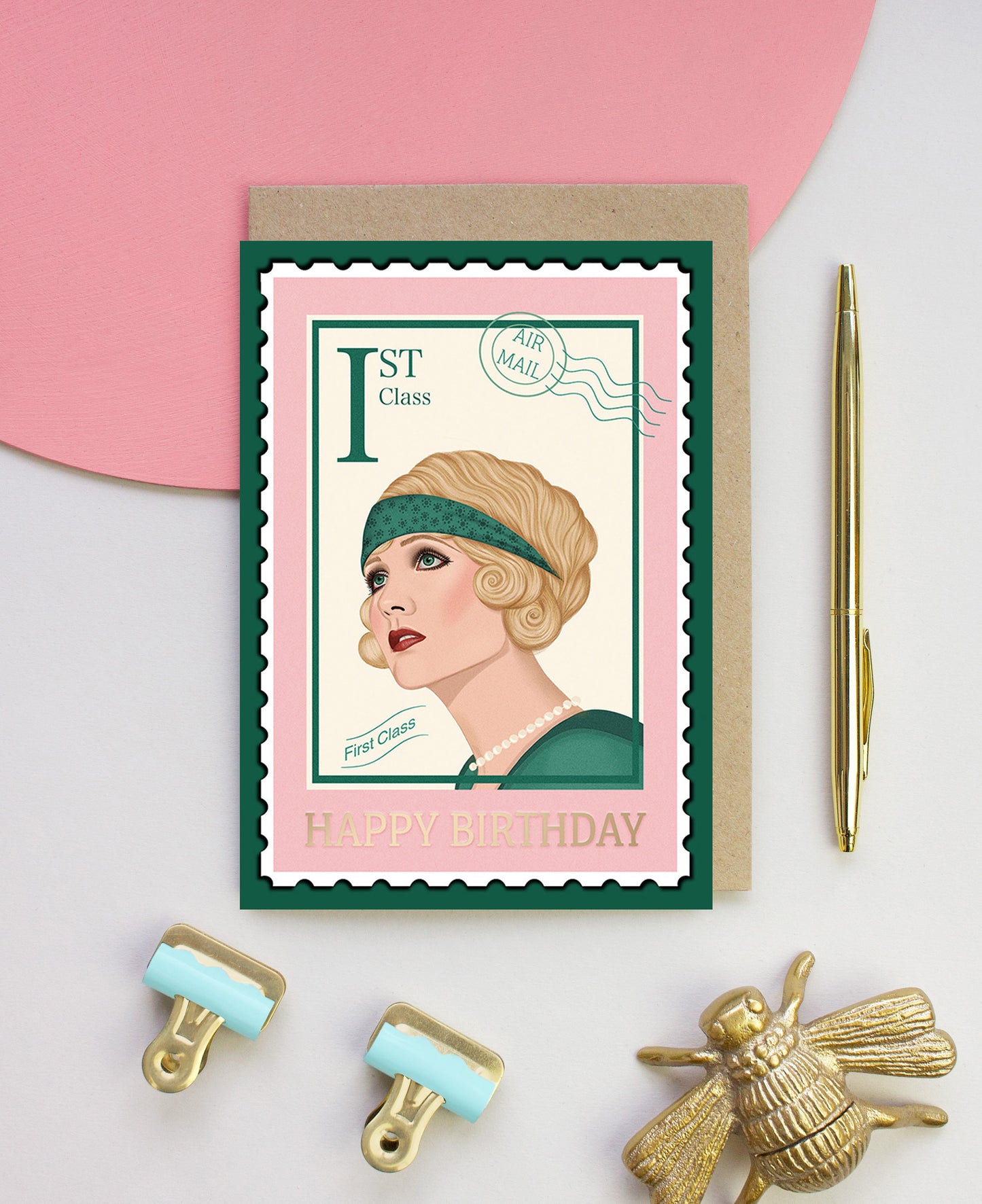 'The Zelda' Postage Stamp Pin up Card