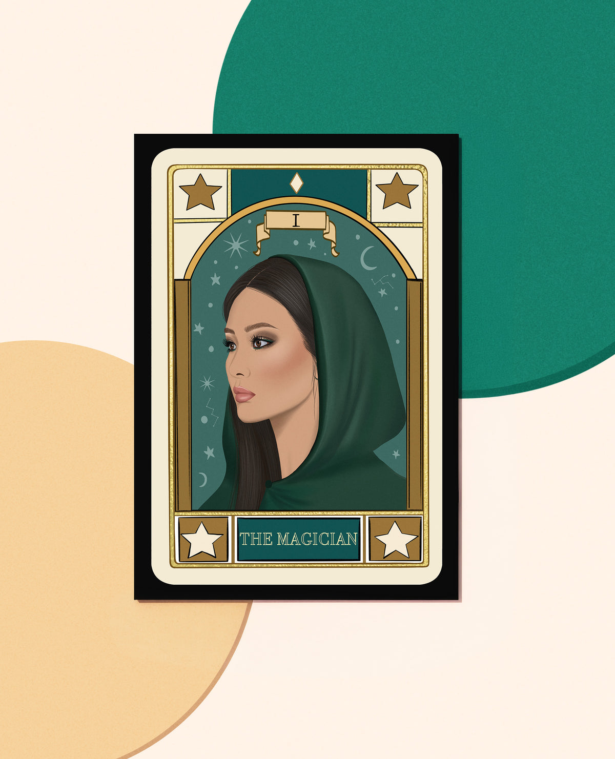 Seconds sale imperfect mini art print - The Magician Tarot card