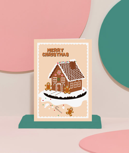 ‘Gingerbread house’ card