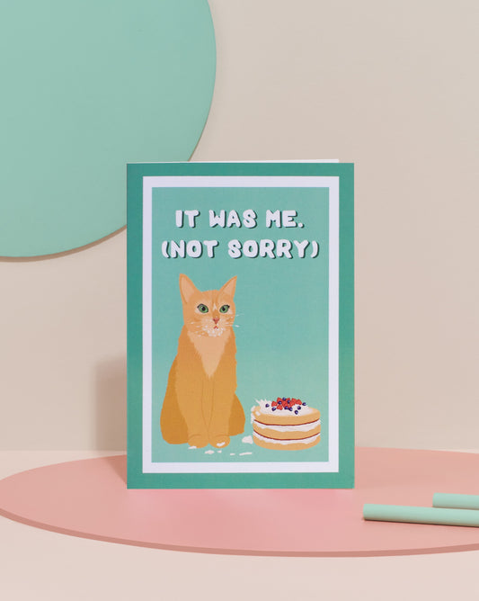 'It was me' cat card