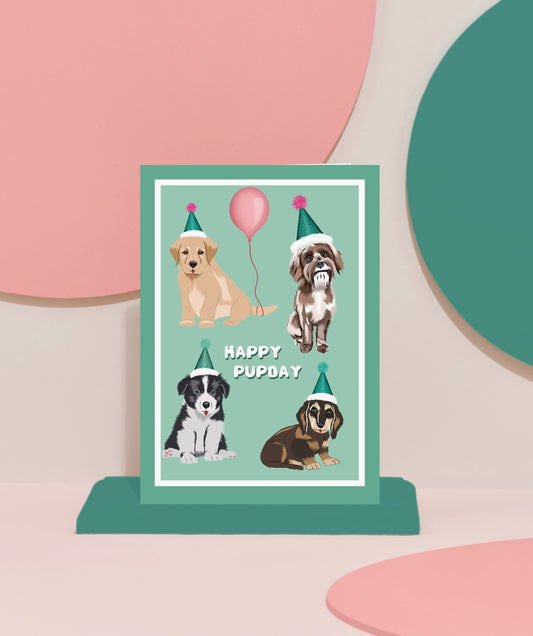 'Pupday' birthday card