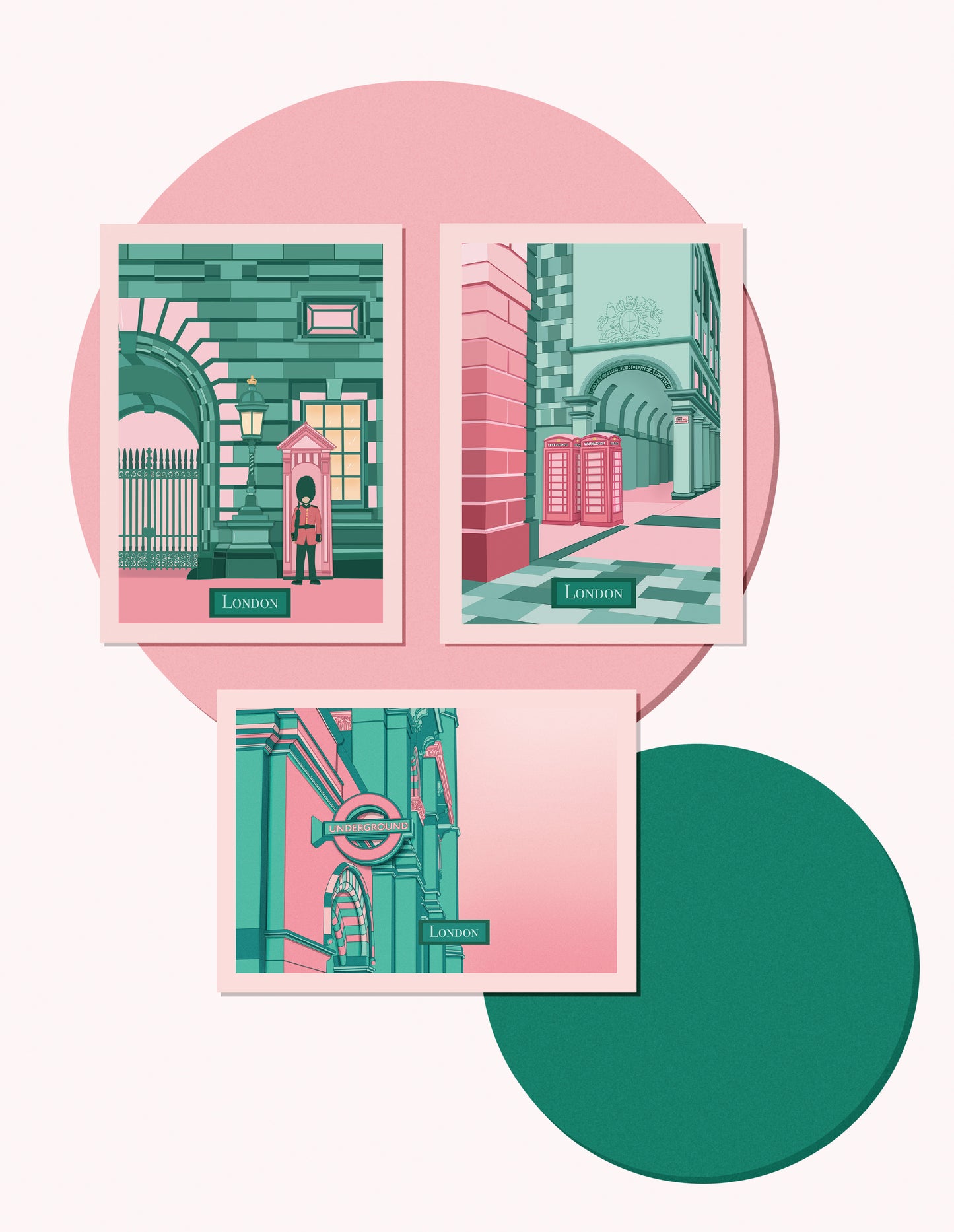 Covent Garden Phone boxes Postcard