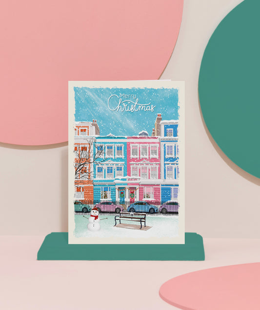 ‘Primrose Hill snowman’ card