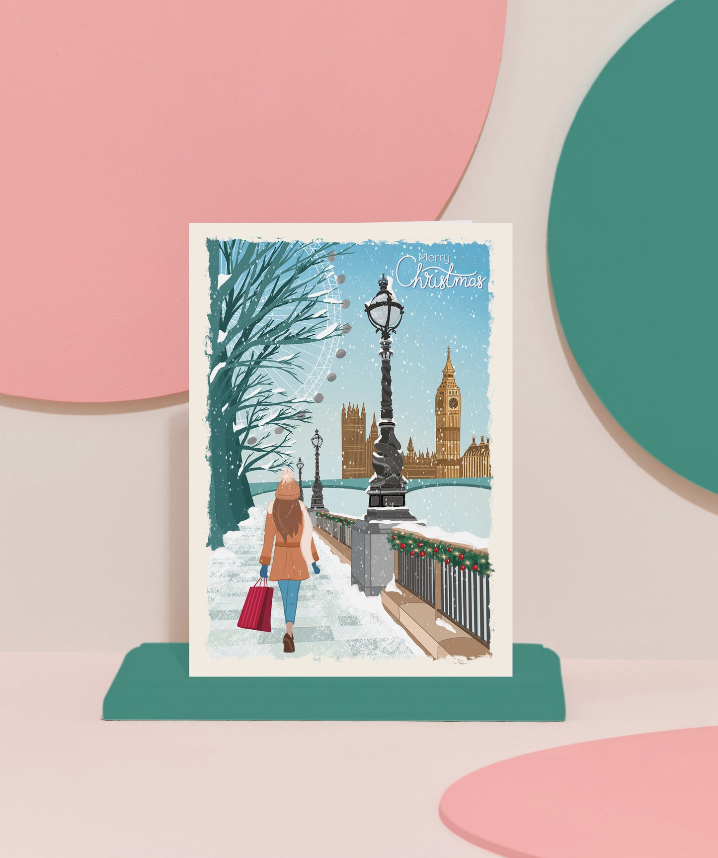 ‘Southbank in the snow’ card