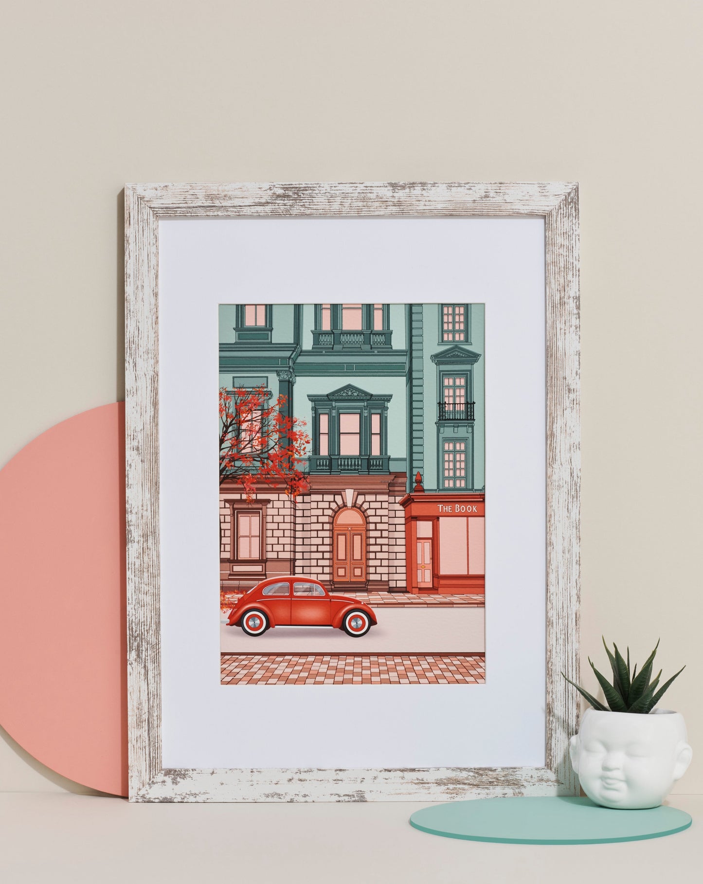 ‘Autumn bookshop’ print