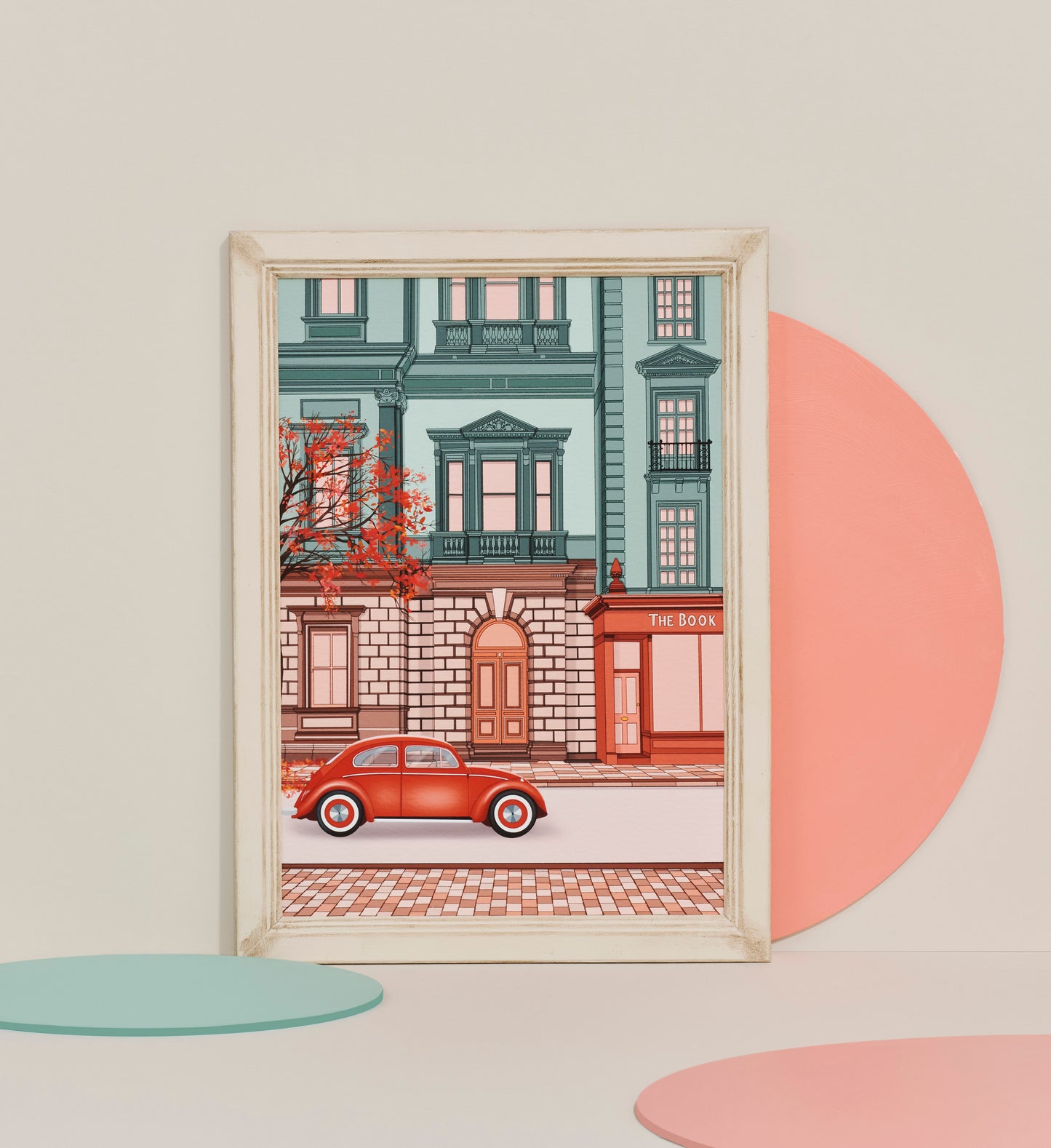 ‘Autumn bookshop’ print